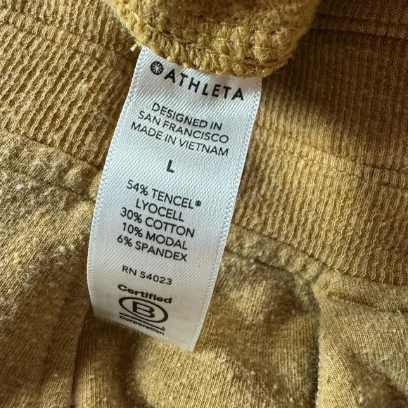 Athleta Balance Pants Draw String Wide Leg Sweatpants Size Large - Picture 9 of 9